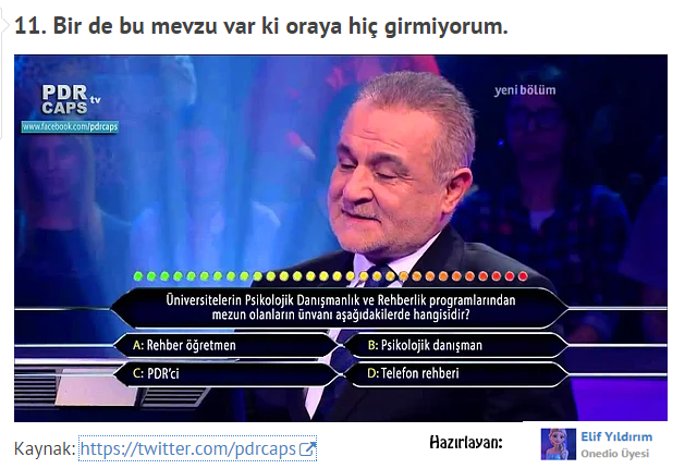 Bir PDR öğrencisinin En Sık Duyduğu 11 Cümle ! 12