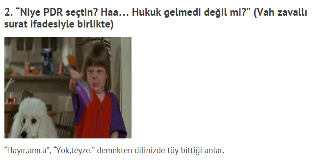 Bir PDR öğrencisinin En Sık Duyduğu 11 Cümle ! 3