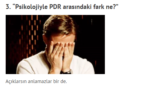 Bir PDR öğrencisinin En Sık Duyduğu 11 Cümle ! 4