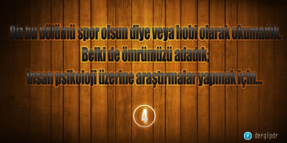 PDR'NİN UZMANLIK İŞİ OLDUĞUNU VURGULAYAN 7 GERÇEK 2