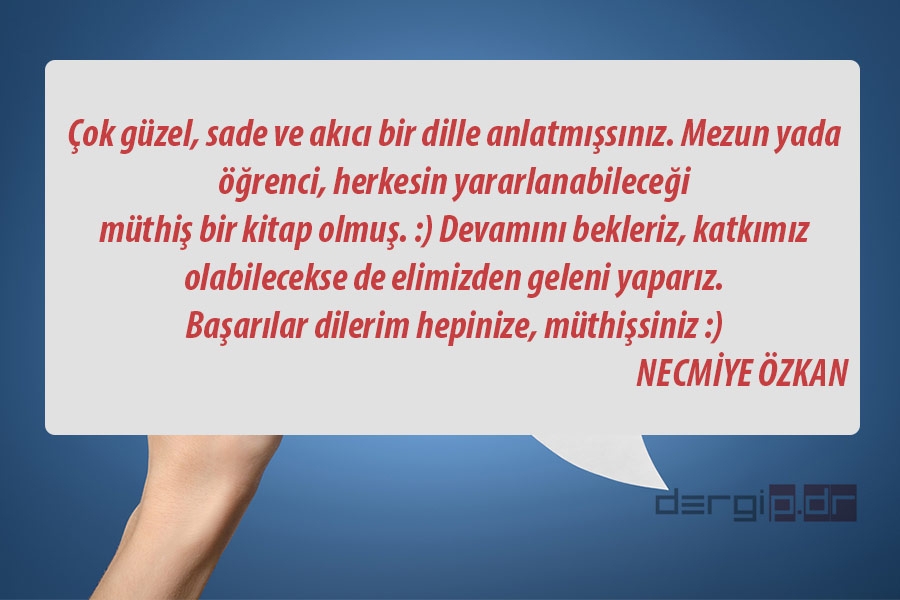 p.Dr. OKURLARININ YORUM VE DEĞERLENDİRMELERİ 20