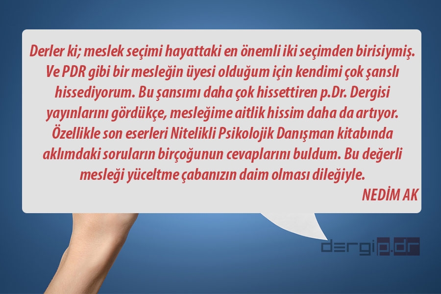 p.Dr. OKURLARININ YORUM VE DEĞERLENDİRMELERİ 21