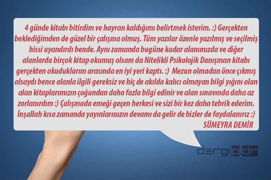 p.Dr. OKURLARININ YORUM VE DEĞERLENDİRMELERİ 3