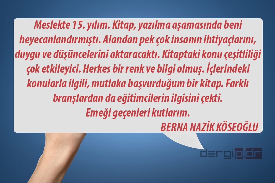 p.Dr. OKURLARININ YORUM VE DEĞERLENDİRMELERİ 6