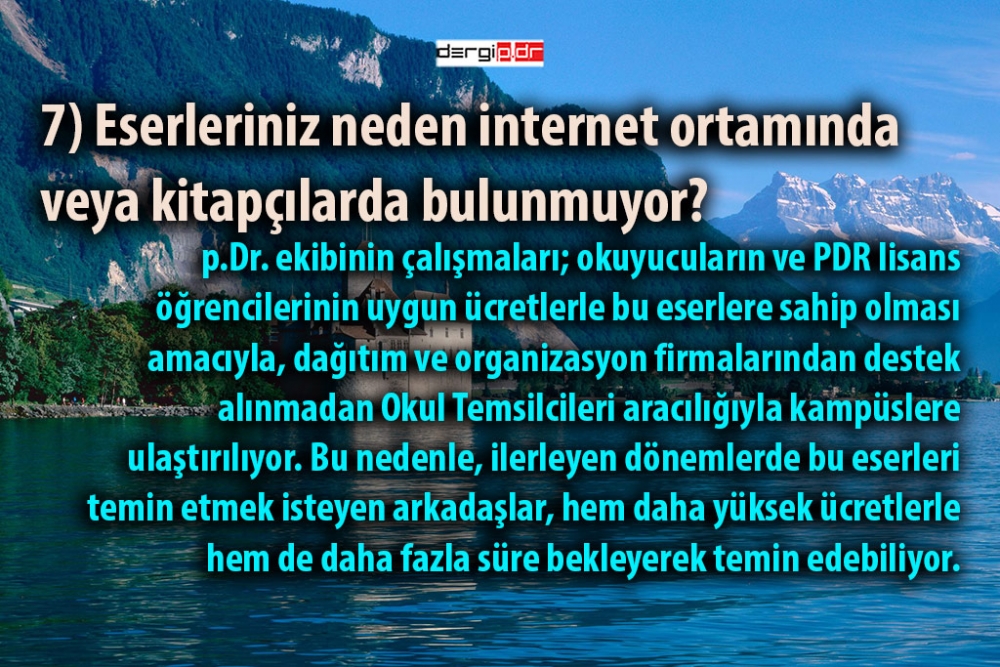 p.Dr. Eserleri Hakkında Merak Edilenler 8