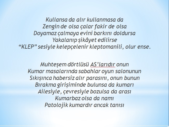 ŞİİRLERLE DAVRANIŞ BOZUKLUKLARI 6