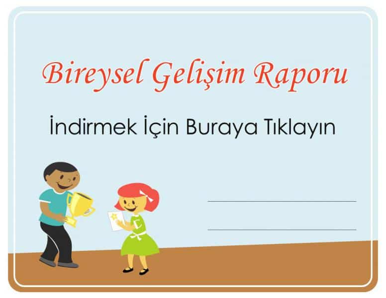 Bireysel Gelişim Raporu (Resmi ve Özel Rapor)