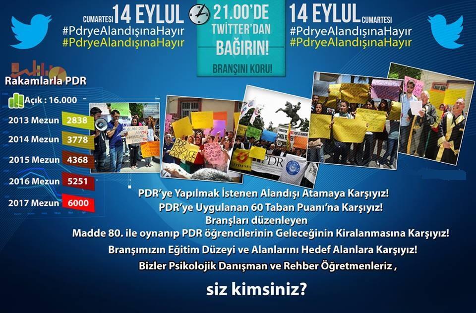PDR'ciler Olarak 14 Eylül'DE, 21:00'da #Pdryealandışınahayır Tag'ında Buluşuyoruz!